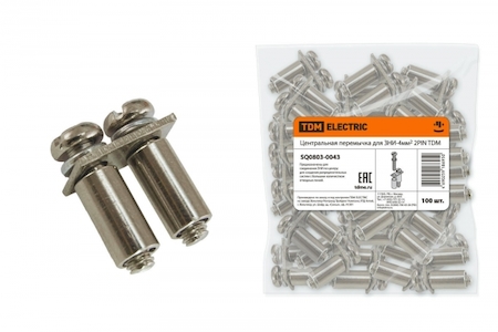 TDM ELECTRIC SQ0803-0043 Центральная перемычка для ЗНИ-4мм2 2PIN TDM